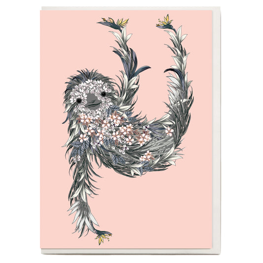 Sloth Greeting Card
