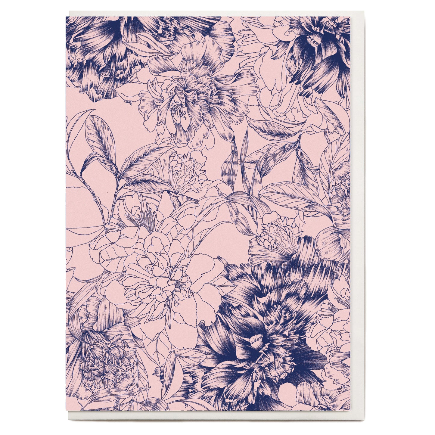 Pencil Floral Greeting Card