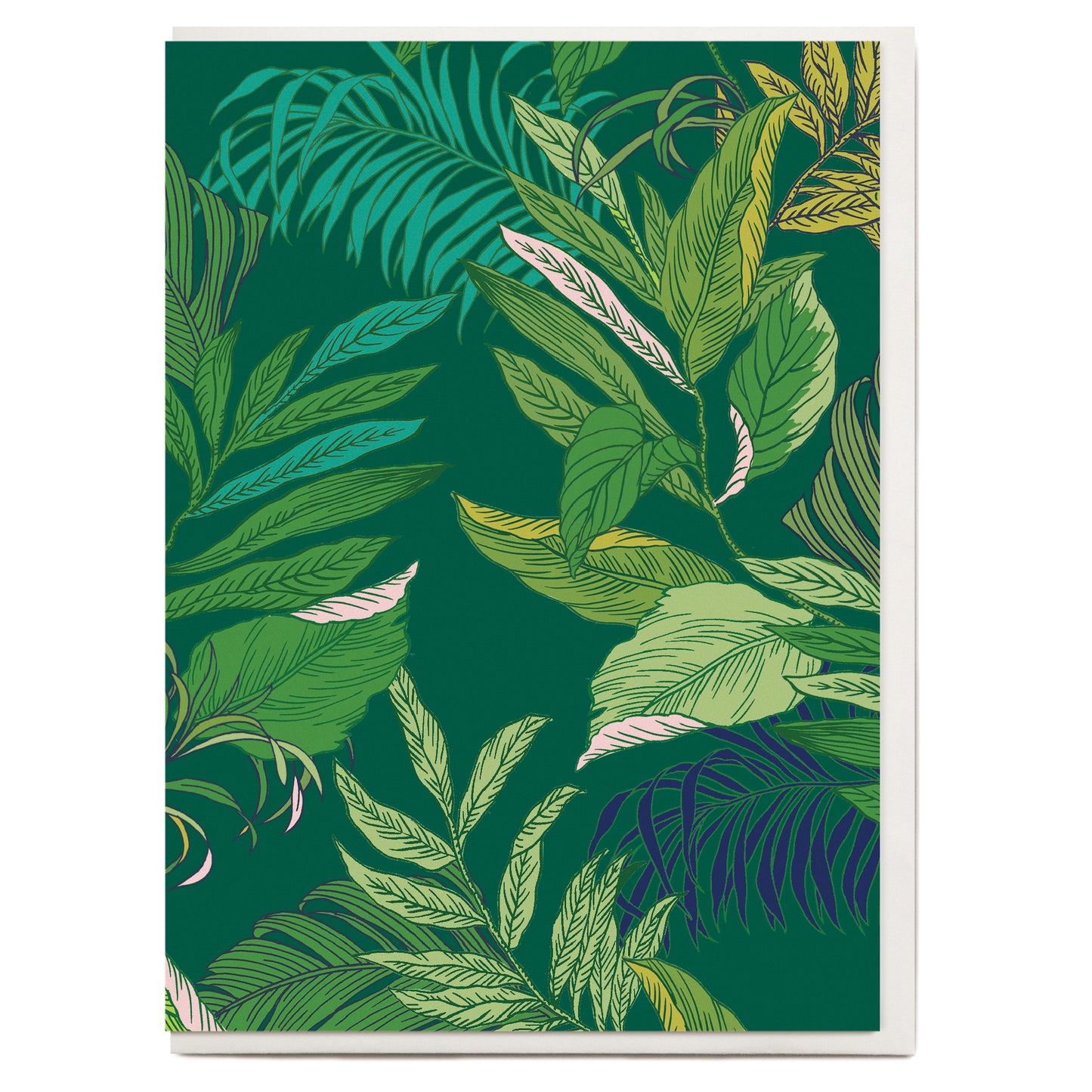 Tropical Leaf Greeting Card