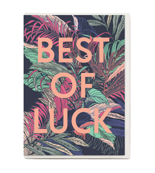 New! Best of Luck Greeting Card